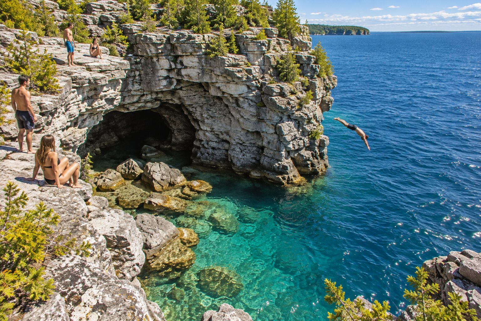 A second view of The Grotto, Bruce Peninsula