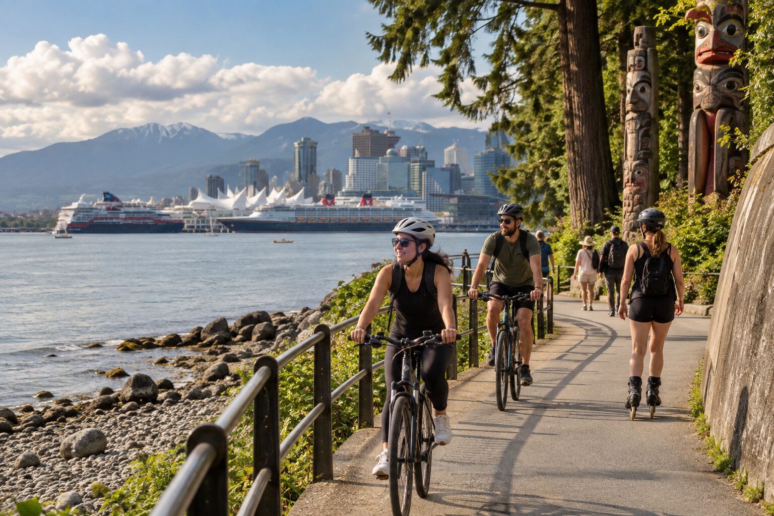 A second view of Stanley Park Seawall